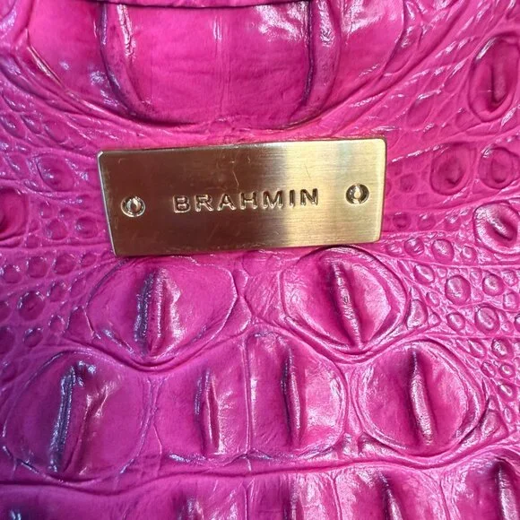 EUC Pink/Fuchsia Brahmin shopper tote. - Picture 6 of 14